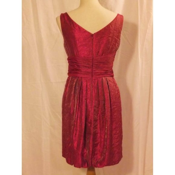 Max & Cleo BCBG Max Azria Bubble Hem Shimmer Dress 6 NEW - Picture 10 of 11